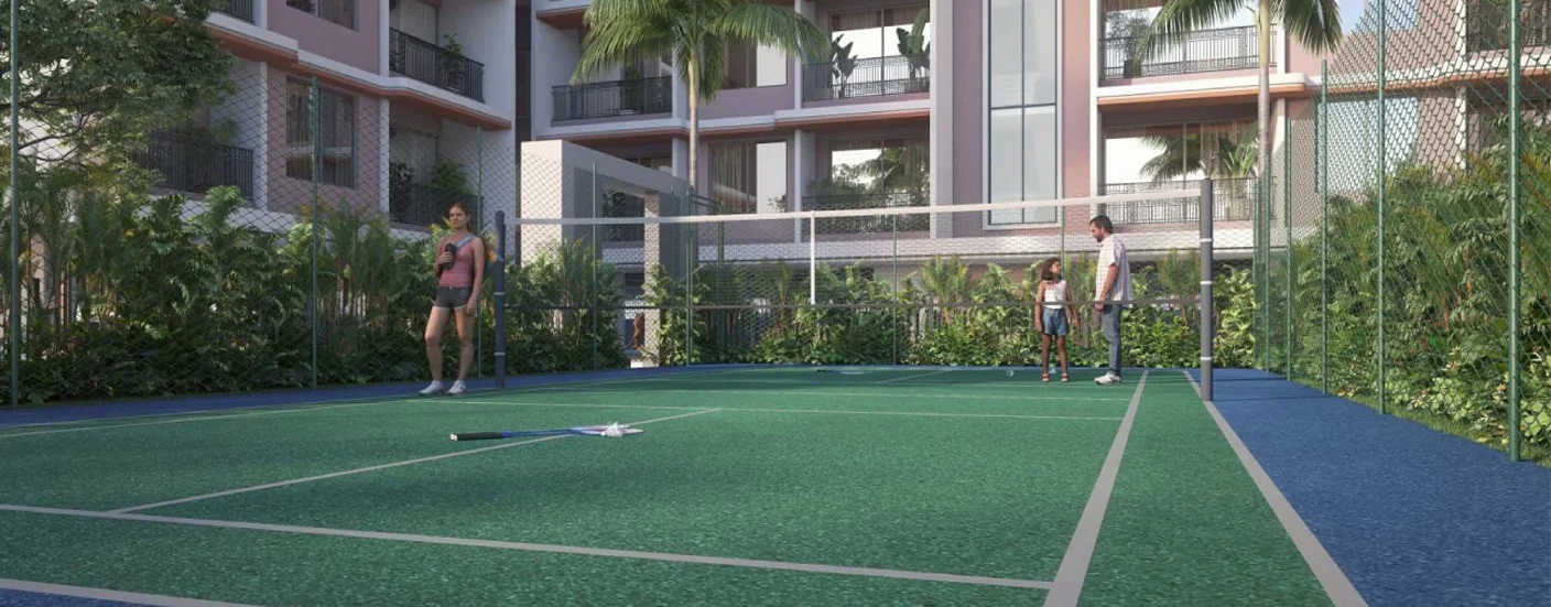 Infini Jagtap City Charholi Badminton Court Area Image